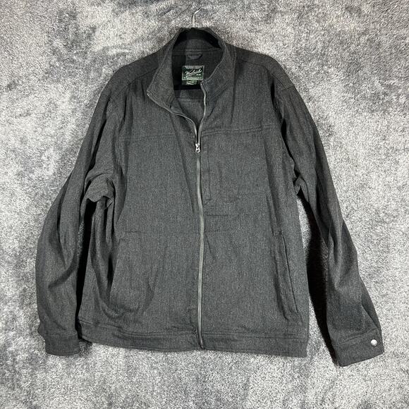 Woolrich Jacket Mens XL Gray Full Zip Cotton Blend Casual Outdoor Layering - Picture 1 of 8